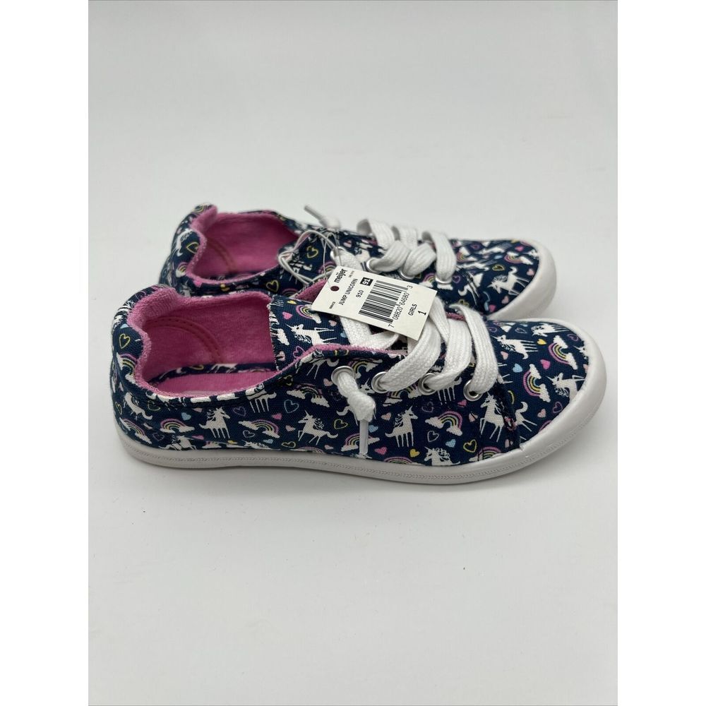 Falls Creek Shoes Jump Unicorn Pink/blue/white Rainbow Size‎ Girls 1 New